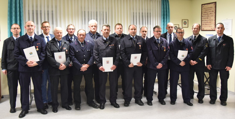 Ehrenzeichen zur Jahreshauptversammlung der Feuerwehr Wetter (Hessen)